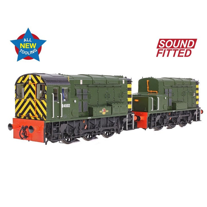 Branchline 35-945SF Class 13 Diesel Locomotive D4502 BR Green (Wasp Stripes) - With DCC Sound
