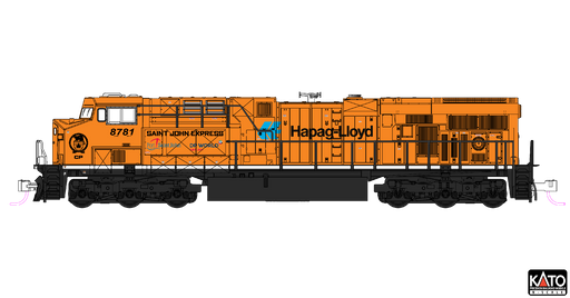 Kato 176-8961 GE ES44AC Diesel Locomotive - #8781 Canadian Pacific (Hapag-Lloyd)