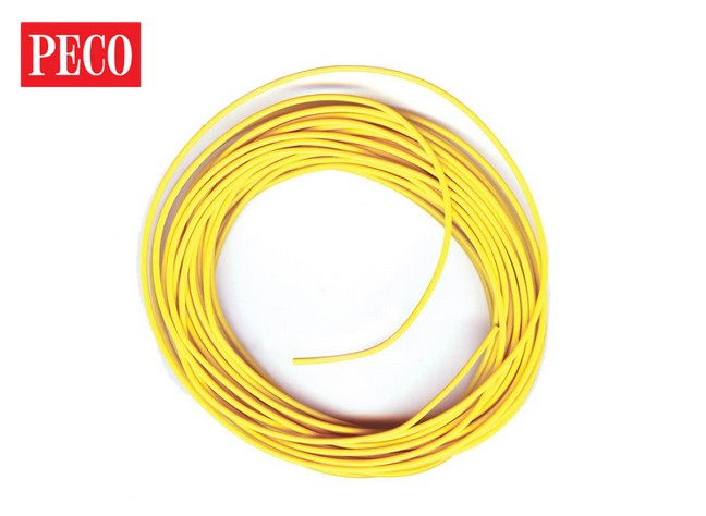 PECO PL-38Y Yellow Connecting Wire - 7 meters 3 amp