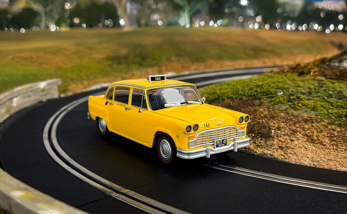 Scalextric C4606 Checker Taxi Cab - James Bond 'Live And Let Die'