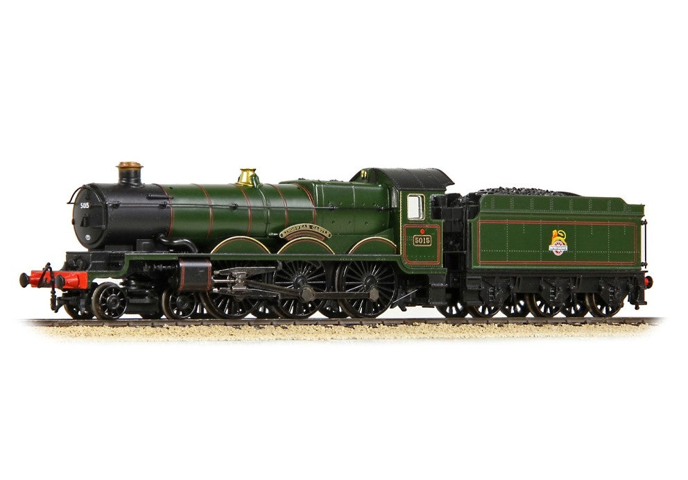 Graham Farish 372-031ASF GWR 4073 'Castle' Steam Locomotive - 5015 'Kingswear Castle' BR Lined Green Early Emblem - With DCC Sound