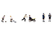 Branchline 36-435 Post War Era School Boys Playing (6pcs)