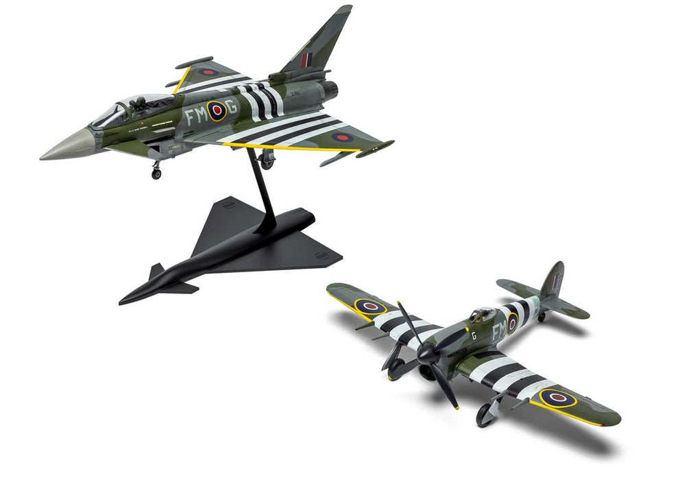 AIRFIX A40001 Eurofighter Typhoon FGR.4 "Moggy" & Hawker Typhoon Mk.IB - Twin Pack 1:72