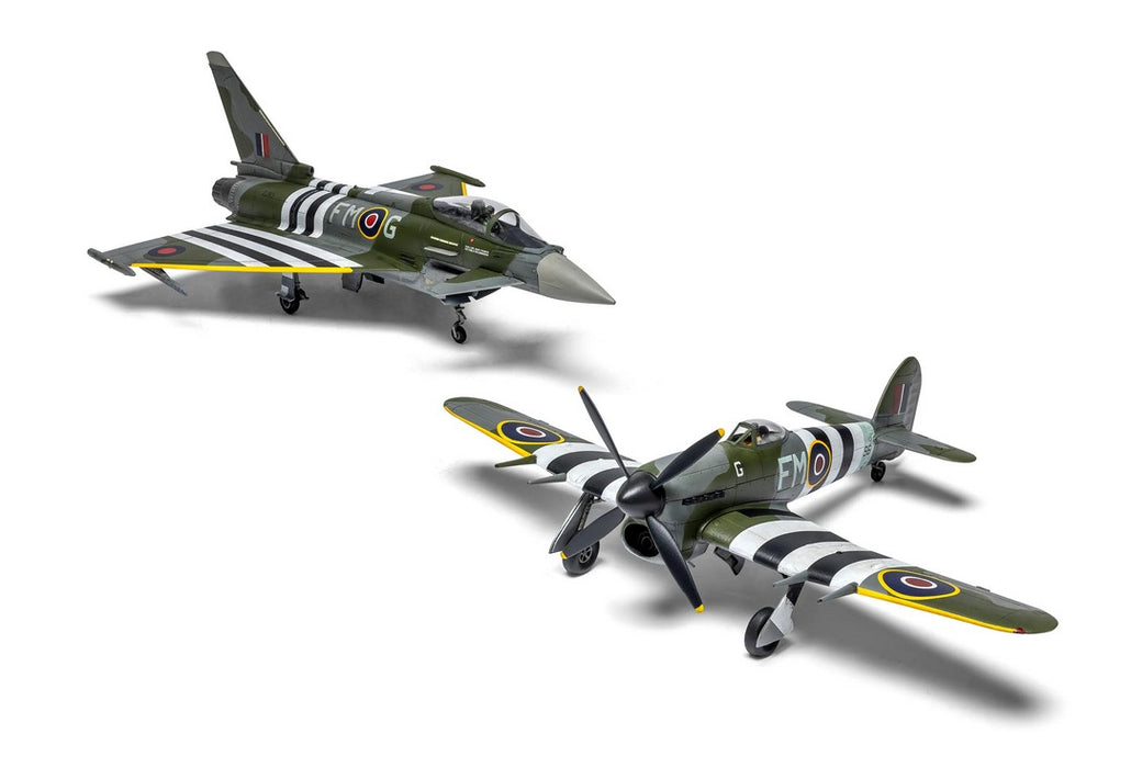 AIRFIX A40001 Eurofighter Typhoon FGR.4 "Moggy" & Hawker Typhoon Mk.IB - Twin Pack 1:72
