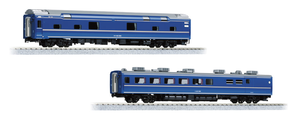 Kato 3-537 HO Series 24 Sleeper Express Hokutosei Orohane 24 - 2-Car Set