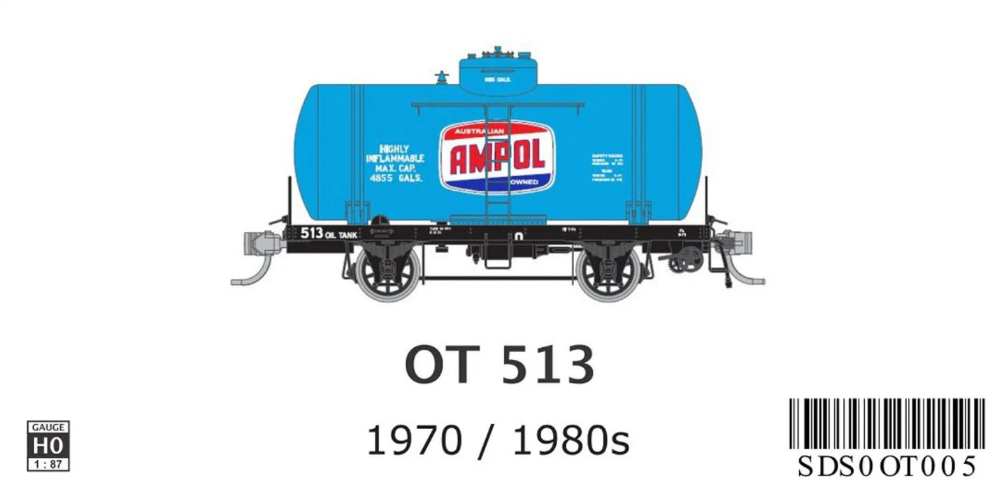 SDS Models OT005 OT Oil Tank Wagon - Ampol Blue