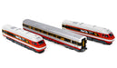 Gopher Models SRA Intercity XPT Passenger Train - Candy Livery 3 Car Set