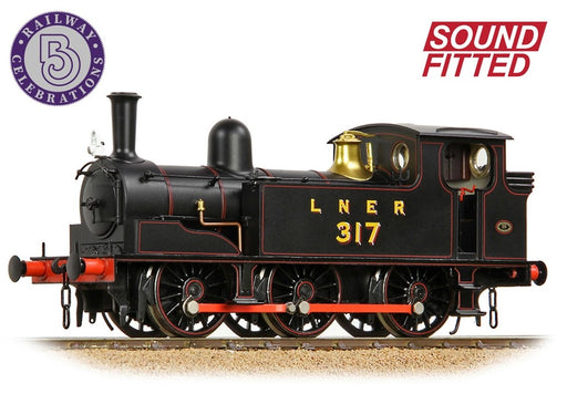 Branchline 31-066SF NER E (J71) Tank Locomotive 317 - LNER Lined Black - With DCC Sound