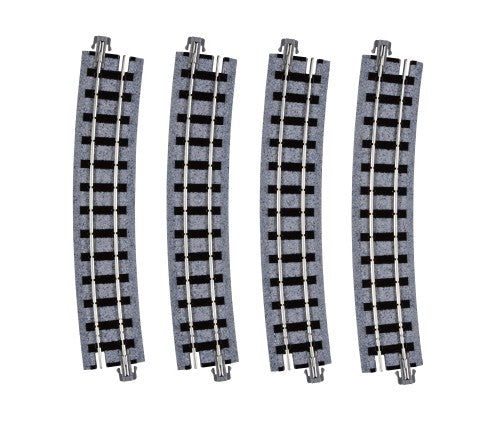 Kato 52-250 HOe/OO-9 Gauge Unitrack - 481mm Radius 15 Degree Curves (4 pcs)