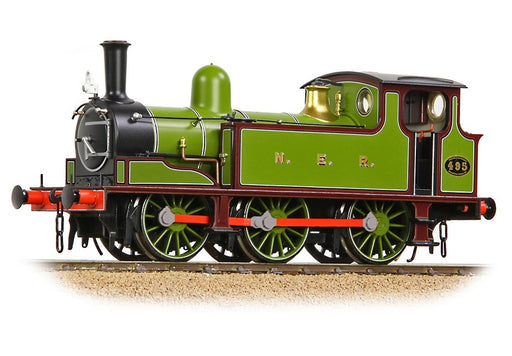Branchline 31-065SF NER E Tank Locomotive #495 - NER Lined Green & Maroon with DCC Sound