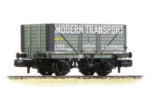 Graham Farish 377-129 8 Plank Wagon End Door Freight Wagon - 'Modern Transport Liverpool' Grey
