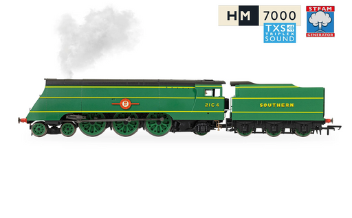 Hornby R30560SS SR - Merchant Navy Class - 21C4 'Cunard White Star' - With Steam Generator and DCC Sound