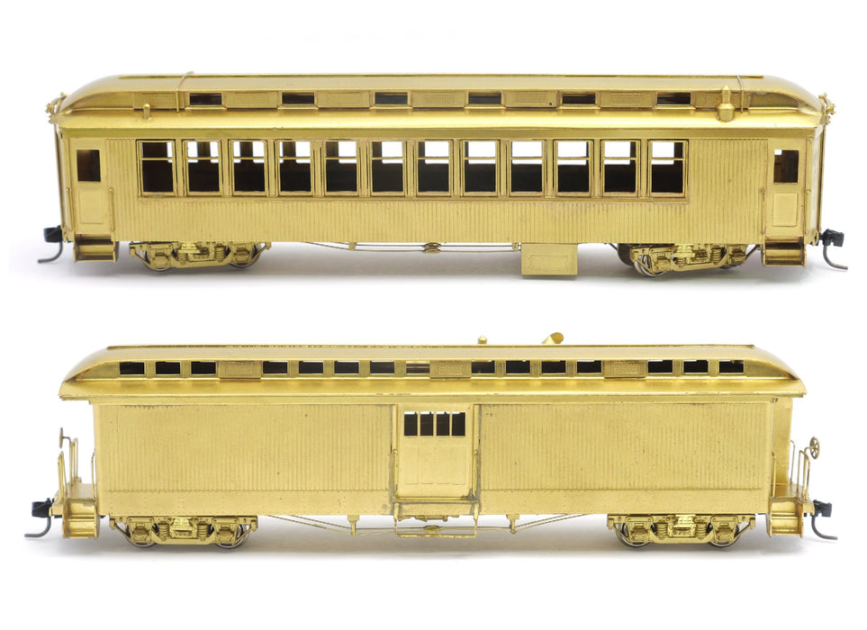 SECONDHAND Custom Brass San Juan Coach Set #2 (2 pack) - HOn3 Brass Unpainted