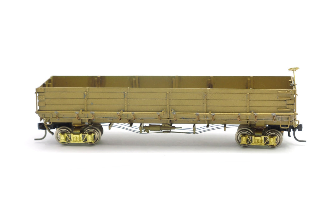 SECONDHAND Empire Midland Models D&RGW 25T Drop Bottom Gondola Car - HOn3 Brass Unpainted