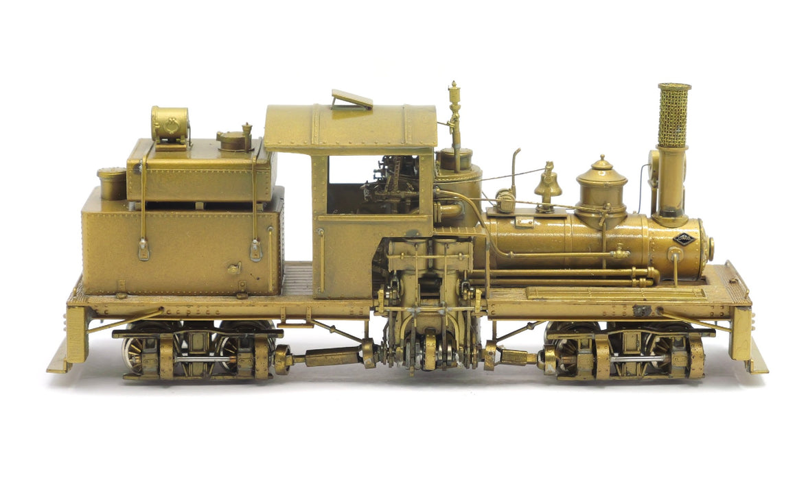SECONDHAND United Mich Cal Lumber .Co 2 Truck Shay #2 - HOn3 Brass Unpainted