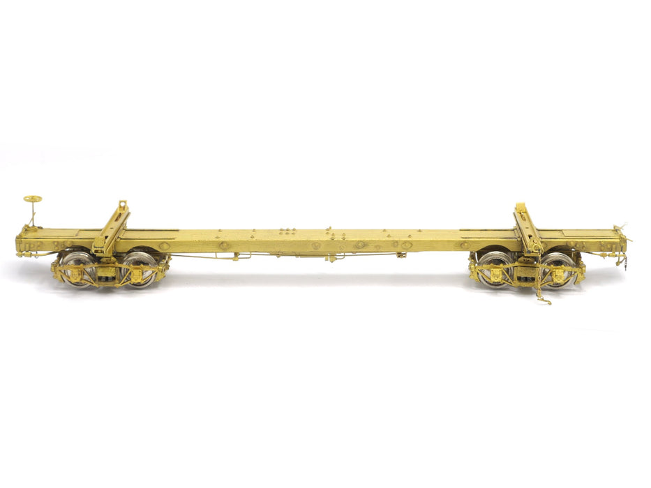 SECONDHAND Beaver Creek Models 38' Skeleton Log Car - On3 Brass Unpainted