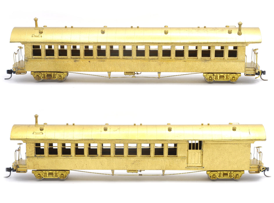 SECONDHAND Custom Brass Sumpter Valley Combine Coach Pack (2 pack) - HOn3 Brass Unpainted