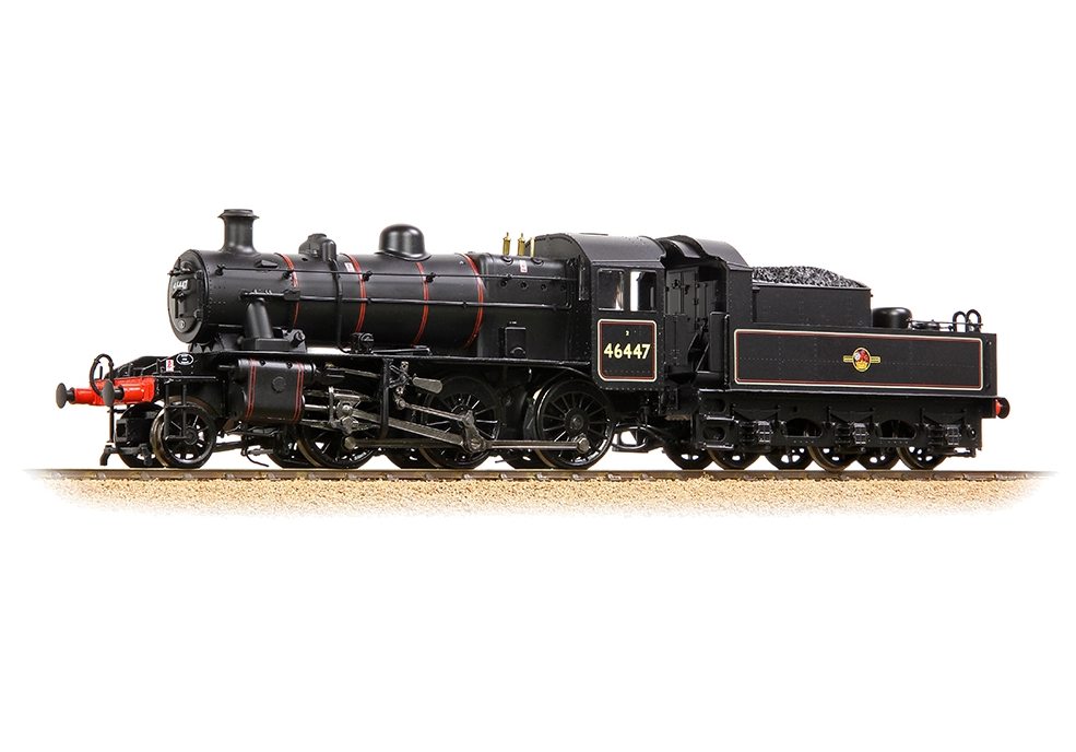Branchline 32-829B LMS Ivatt 2MT Steam Locomotive - 46447 BR Lined Black (Late Crest)