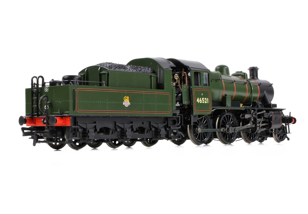 Branchline 32-831 LMS Ivatt 2MT Steam Locomotive - 46521 BR Lined Green (Early Emblem)