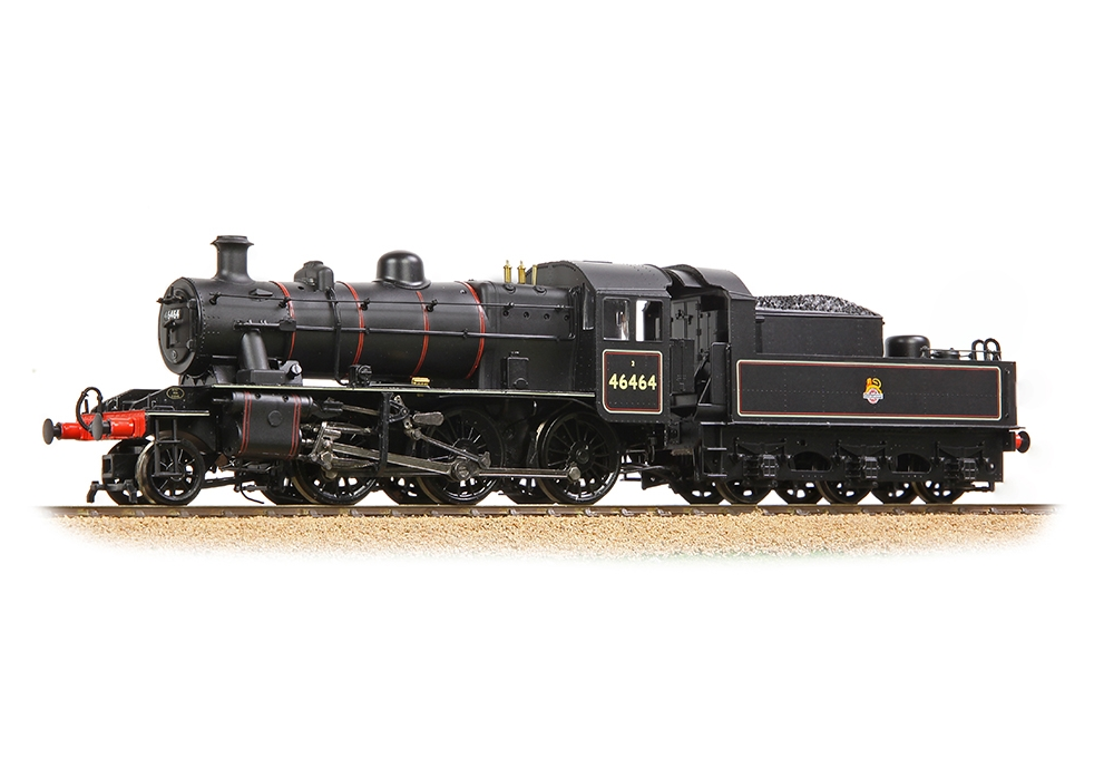 Branchline 32-832 LMS Ivatt 2MT Steam Locomotive - 46464 BR Lined Black (Early Emblem)