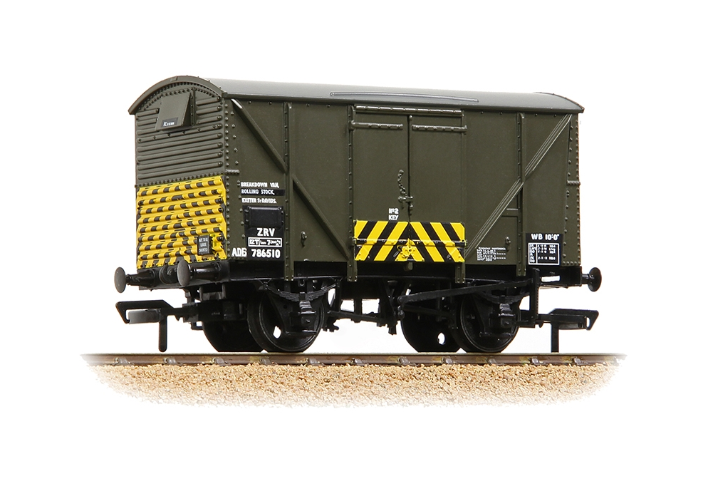 Branchline 38-174 BR 12T Ventilated Van Plywood Sides BR Dept. Olive Green w/Chevrons