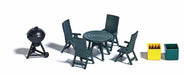 Busch 1190 Garden Party - BBQ with accessories  - HO Scale
