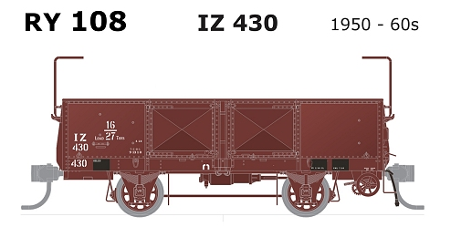 SDS Models RY108 IZ wagon 1950 - 60s (single wagon)
