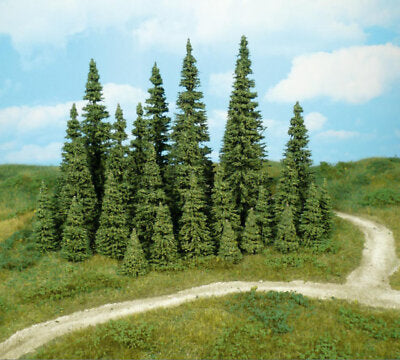 HEKI 2153 Pine Trees in Dark Green - 12cm (4pcs) — Branchline Hobby Shop