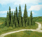 HEKI 2153 Pine Trees in Dark Green - 12cm (4pcs)
