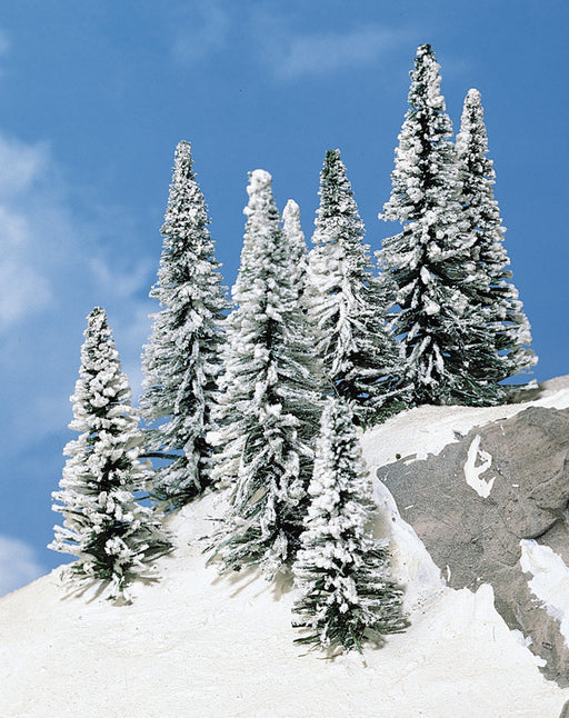 HEKI 2161 Snowy Pine Trees - 9-12cm (8pcs)