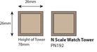 Metcalfe PN192 N Scale Watch Towers (2pcs)
