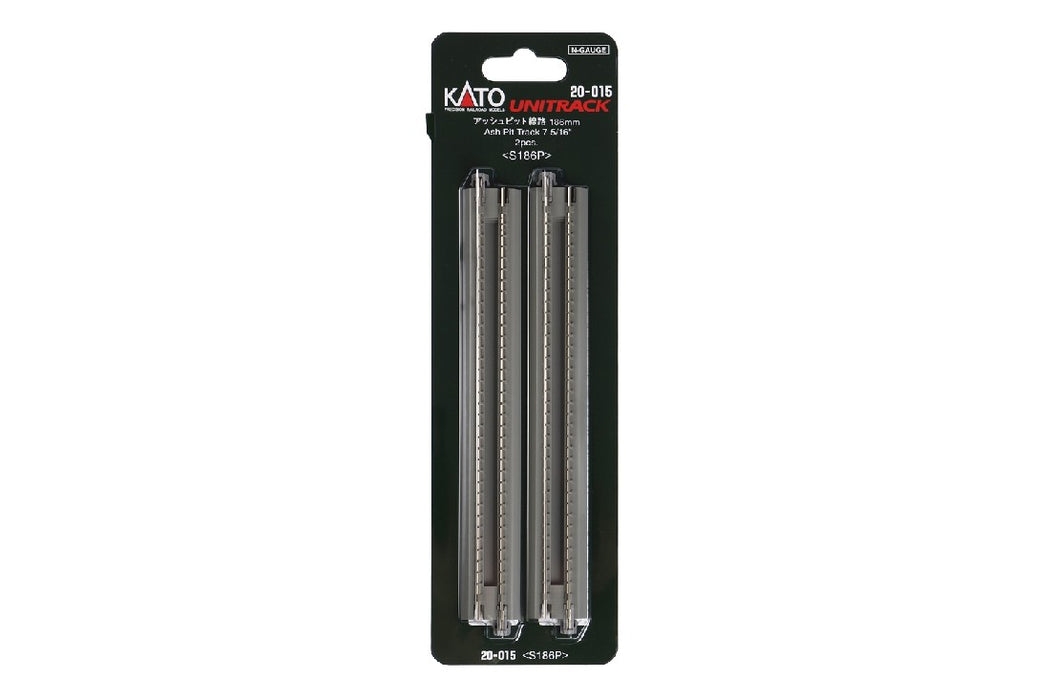 Kato 20-015 186mm (7 6/16") Straight Track with Ash Pit (2 pcs)