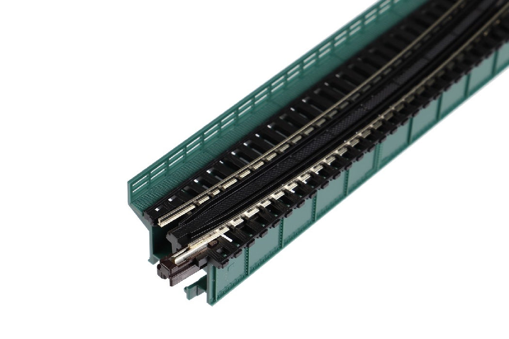 Kato 20-466 Single Curve Girder Bridge, Green 448mm (17.6') Radius 15 Degree