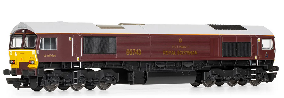 Hornby R3950 GBRf/Belmond Royal Scotsman, Class 66, Co-Co, 66743 – Era 11 Dielsel Locomotive