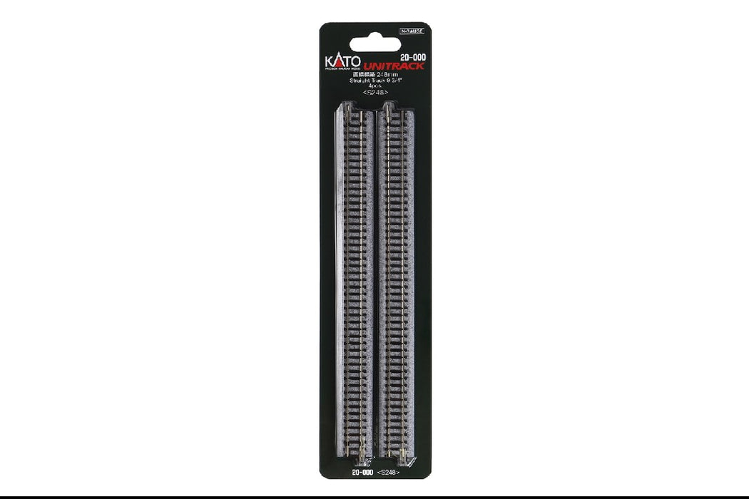 Kato 20-000 248mm (9 3/4") Straight Track (4 pcs)