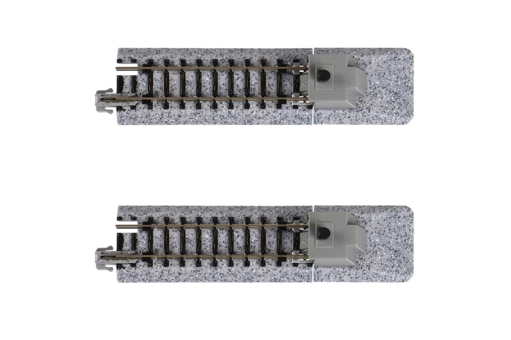 Kato 20-046 62mm (2 7/16") Straight Track with Buffers (2 pcs)