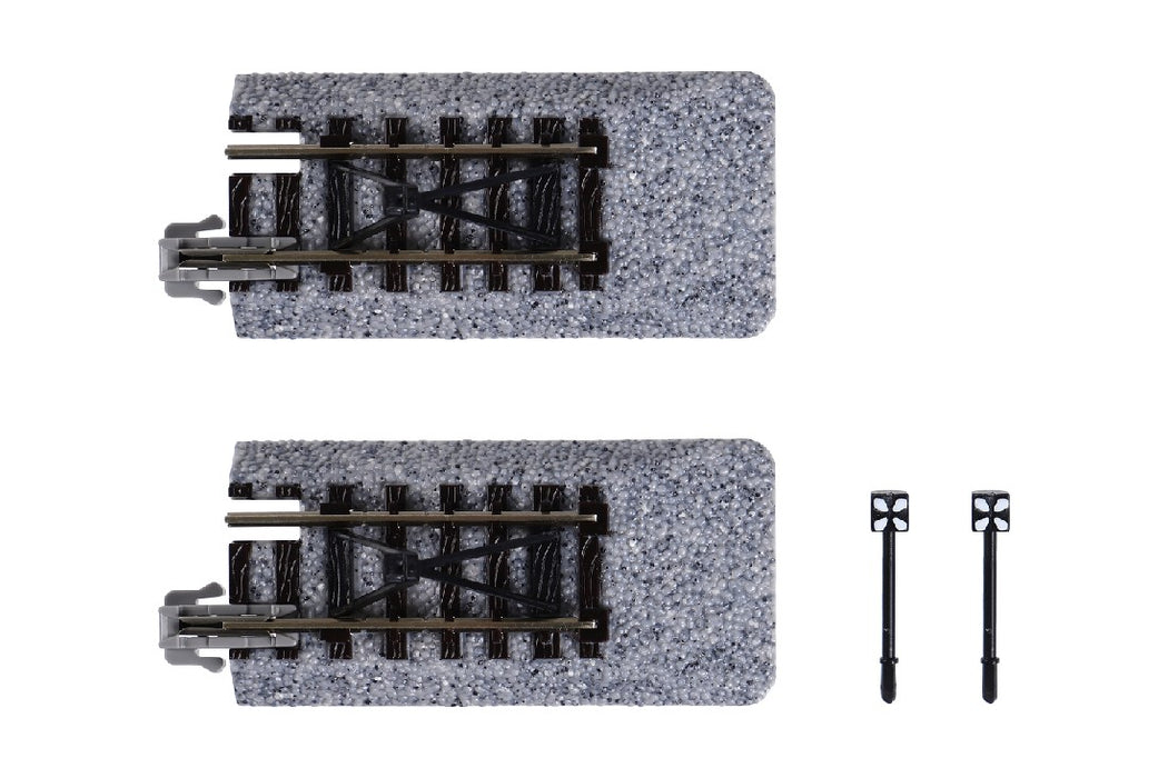 Kato 20-048 50.5mm (2") Straight Track with Buffers (2 pcs)