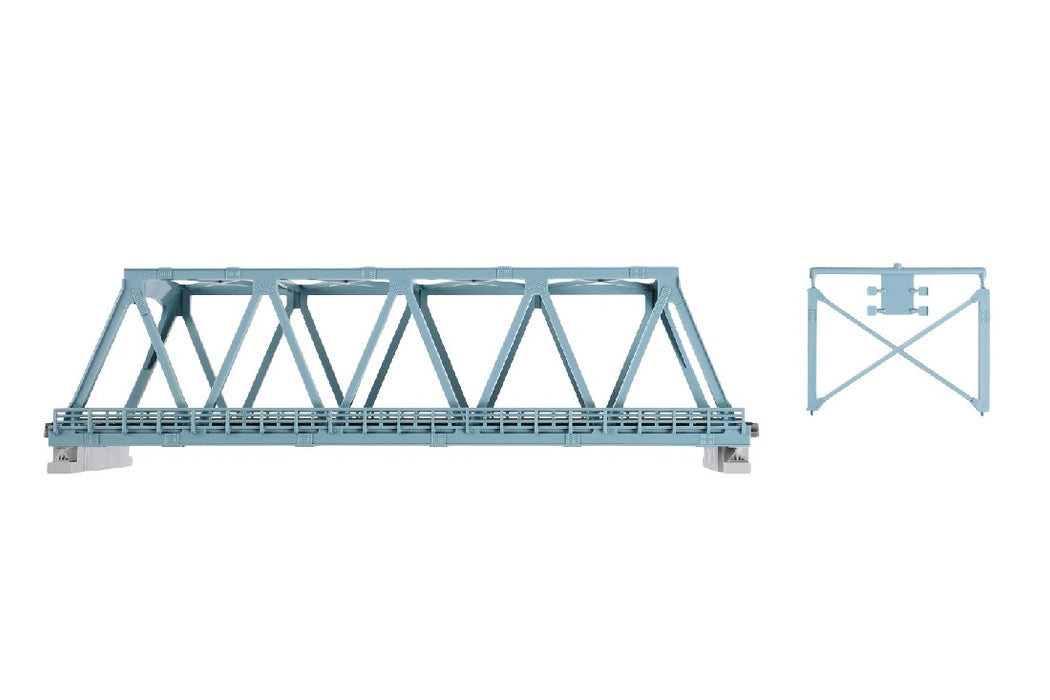 Kato 20-436 248mm (9 3/4") Double Track Truss Bridge, Light Blue