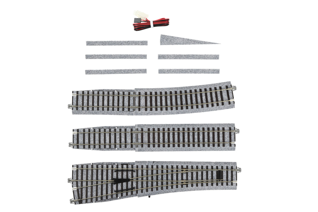 Kato 2-860 Unitrack Left Hand Electric Turnout (#6) 867mm Radius (HO)
