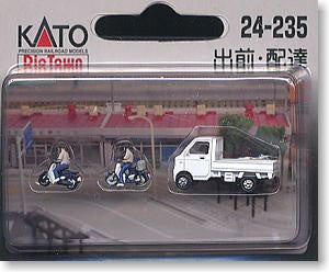 Kato 24-235 Home Delivery Service Figures + Vehicle