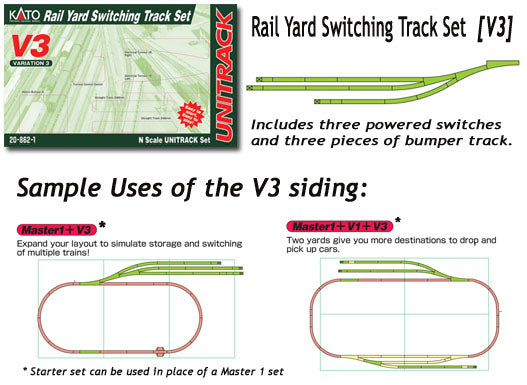 Kato 20-862 Unitrack Siding Track Set V3