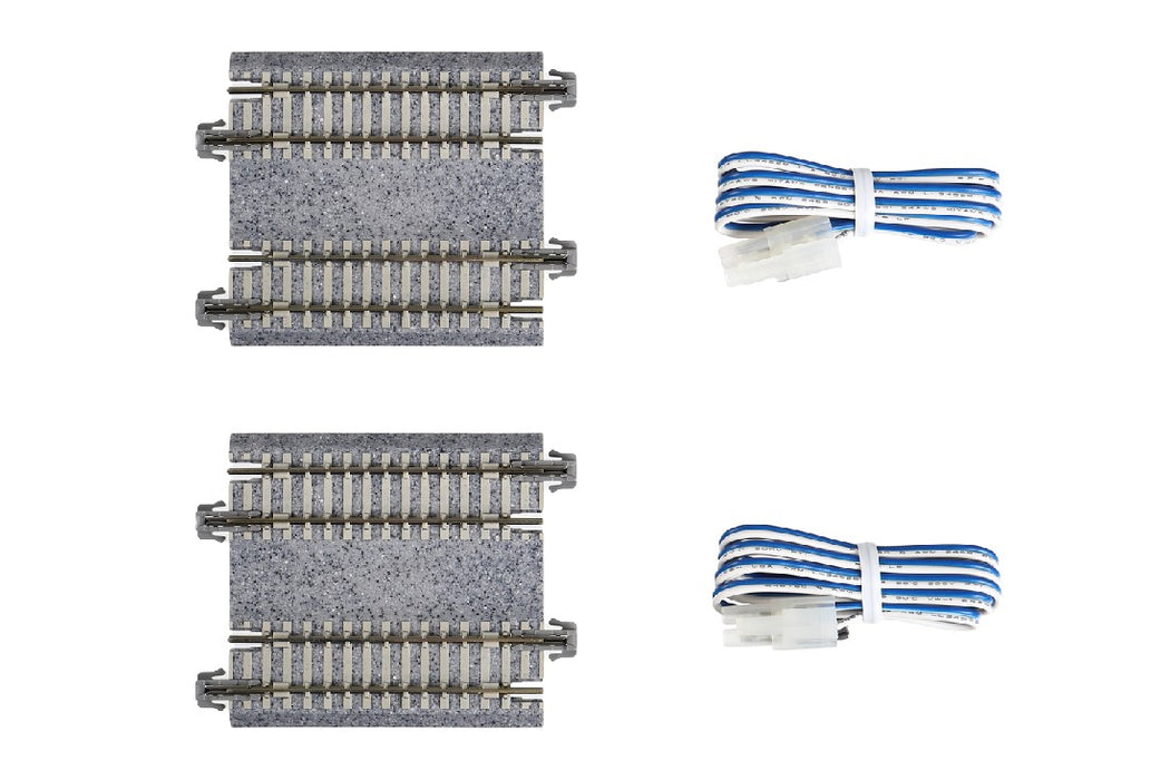 Kato 20-043 62mm (2 7/16") Straight Power Feeder Double Track (2 pcs)