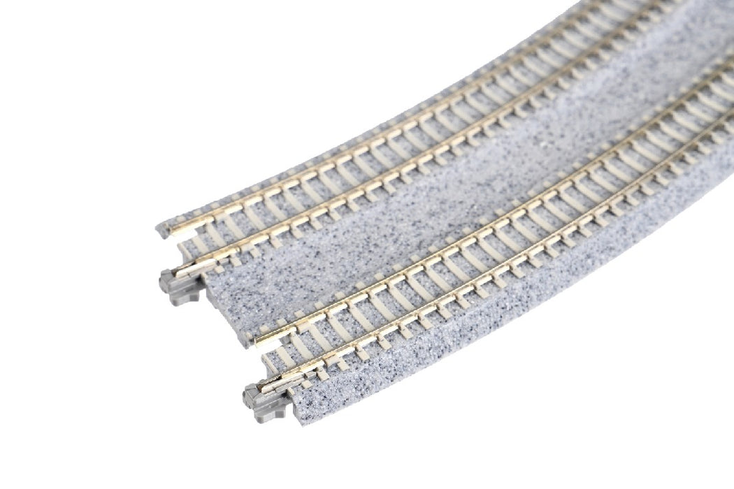 Kato 20-182 414/381mm Radius 45 Degree Curved Track with Superelevation Easement (2 pcs)