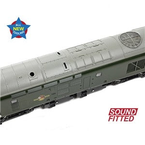 Branchline 35-302SF Class 37/0 Split Headcode D6710 BR Green (Late Crest) Diesel Locomotive with DCC Sound Fitted