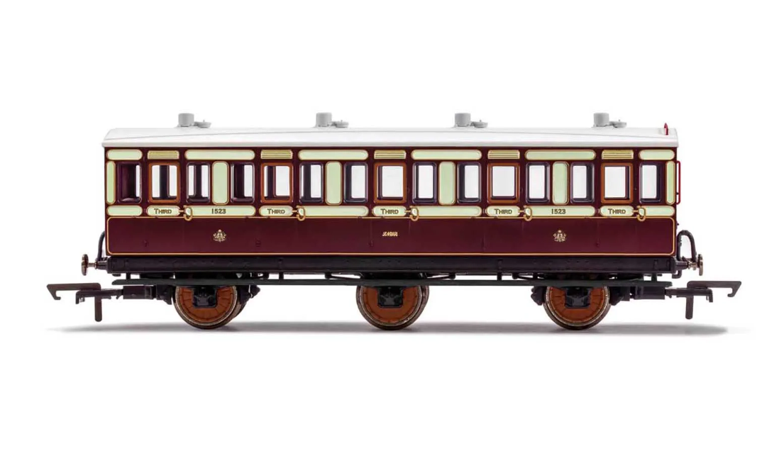 Hornby Bulk Park - LNWR 6-Wheel Coaches (4pcs) (R40119, R40120, R40120A, R40122)