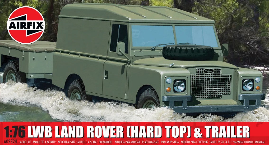 Airfix A02324 LWB Land Rover (Hard Top) & Trailer 1:76