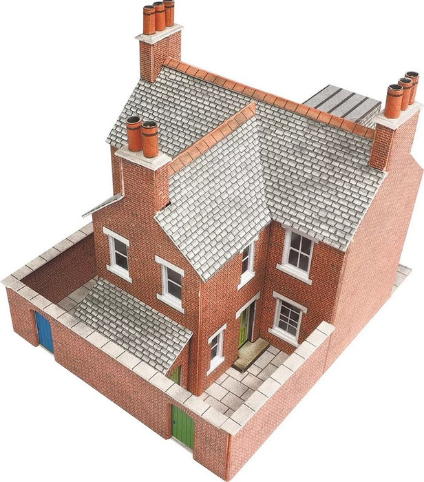Metcalfe PN103 N Scale Terraced Houses in Red Brick