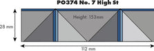 Metcalfe PO374 Low Relief Number 7 High Street Shop Front