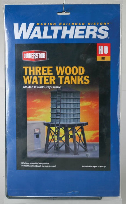 WALTHERS 933-3507 Wooden Water Tank -10.1 x 6cm (3pcs)