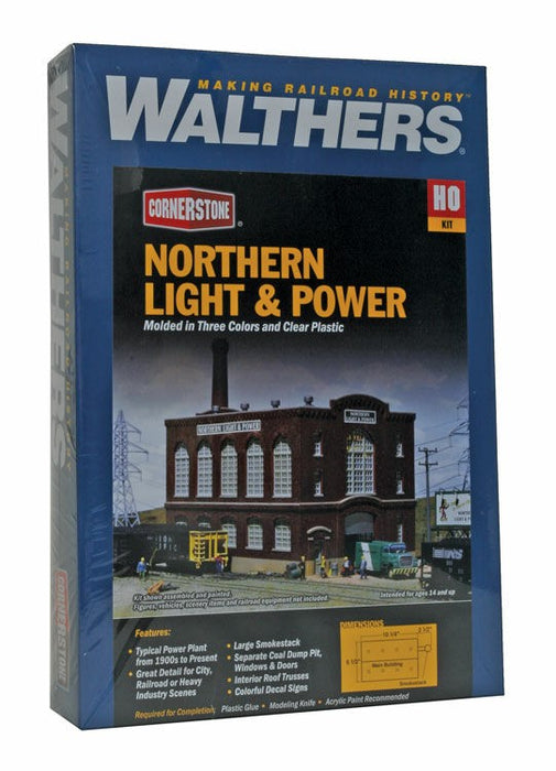 WALTHERS 933-3021 Northern Light and Power Powerhouse -31.8 x 16.2 x 17.5cm